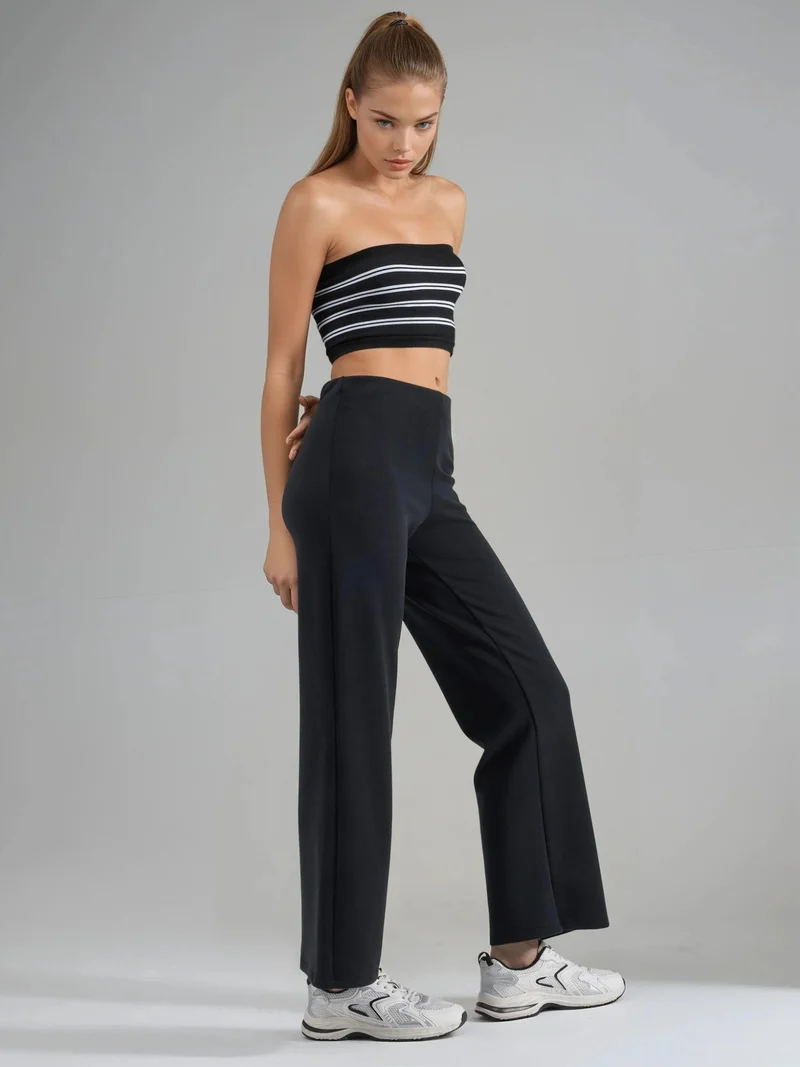 بوسيم BUSEM High Waist Straight Leg Pants